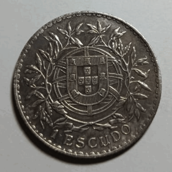 1916 Moneda Portugal 1 Escudo Plata XF - Imagen 4