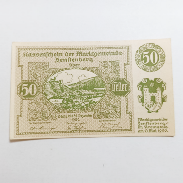 Billete 1920 Austria 50 Heller