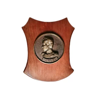 Placa de Madera Emblema Bolívar