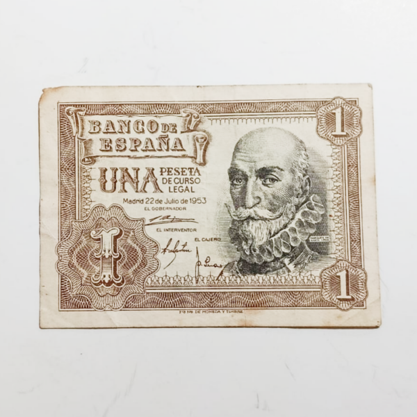 Billete 1953 España 1 Peseta