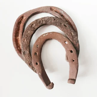 Set de 3 Herradura de Caballo Hierro Oxidado
