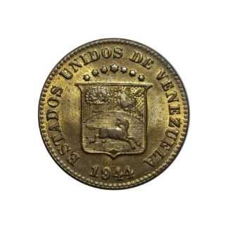 Moneda 1944 Venezuela 12 ½ Centavo VF