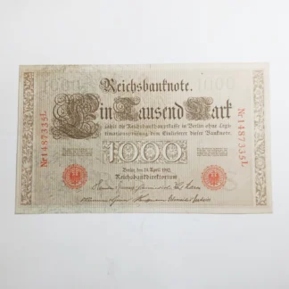 Billete 1910 Alemania 1000 Mark