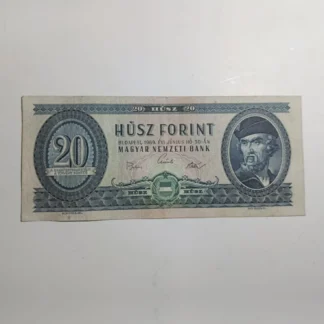 Billete 1969 Hungría 20 Forint