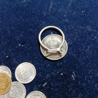 Anillo de Plata con Moneda de Venezuela
