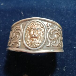 Brazalete de Plata Cabeza de León