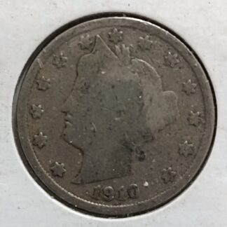 Moneda 1910 USA 5 Centavos Liberty Head Nickel — anverso