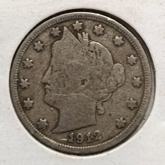 Moneda 1912 USA 5 Centavos Liberty Head Nickel — anverso