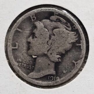 Moneda 1919 USA One Dime Mercury Plata — anverso