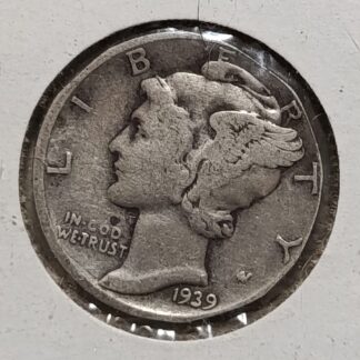 Moneda 1939 USA One Dime Mercury Plata — anverso