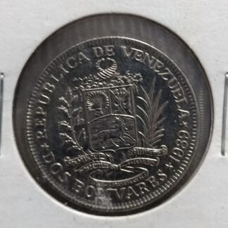 Moneda 1989 Venezuela 2 Bolívares Níquel — reverso